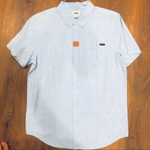 Rusty mineral washed button down shirt NWT